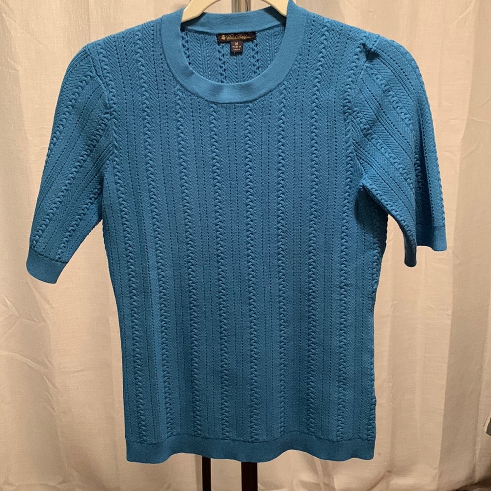 Brooks Brothers short sleeve sweater